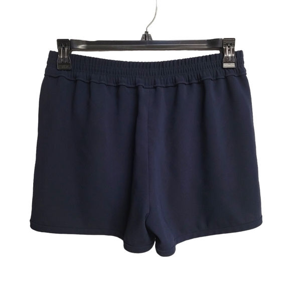 J. Crew Navy Blue Pull On Elastic Waist Crepe Shorts Size 6 - Picture 2 of 9